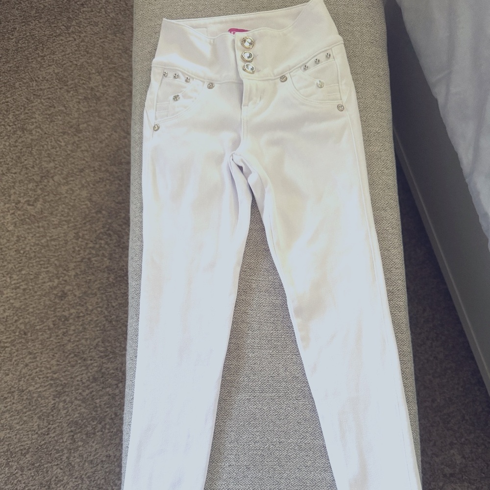 OPU'S white jean stretch for women